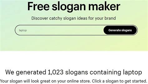 The Free Slogan Generator (AI.